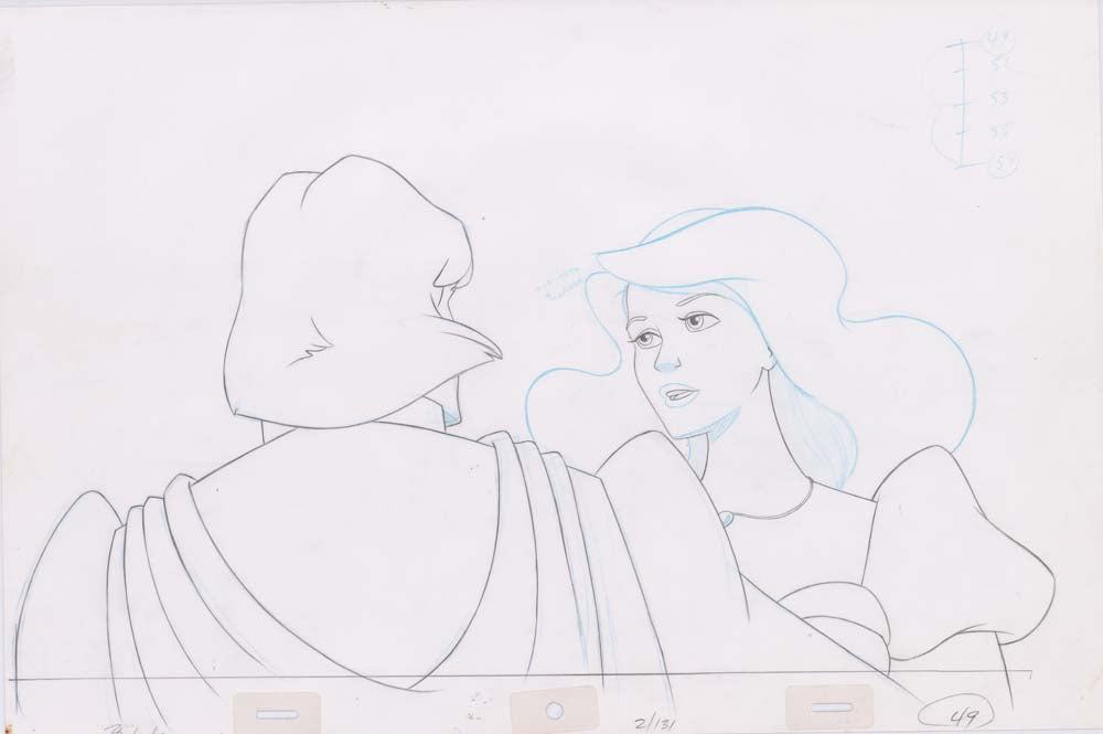 Pencil Art Derek & Odette Kiss (Sequence 2-131)