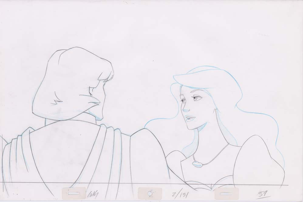 Pencil Art Derek & Odette Kiss (Sequence 2-131)