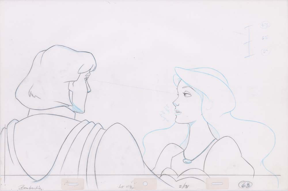 Pencil Art Derek & Odette Kiss (Sequence 2-131)