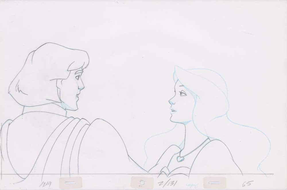 Pencil Art Derek & Odette Kiss (Sequence 2-131)