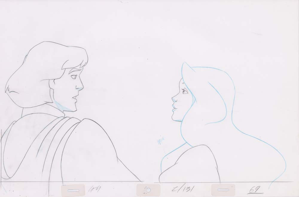 Pencil Art Derek & Odette Kiss (Sequence 2-131)