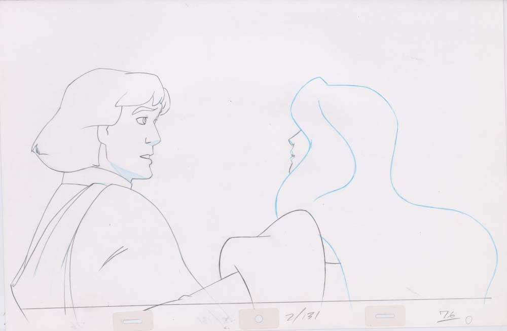 Pencil Art Derek & Odette Kiss (Sequence 2-131)