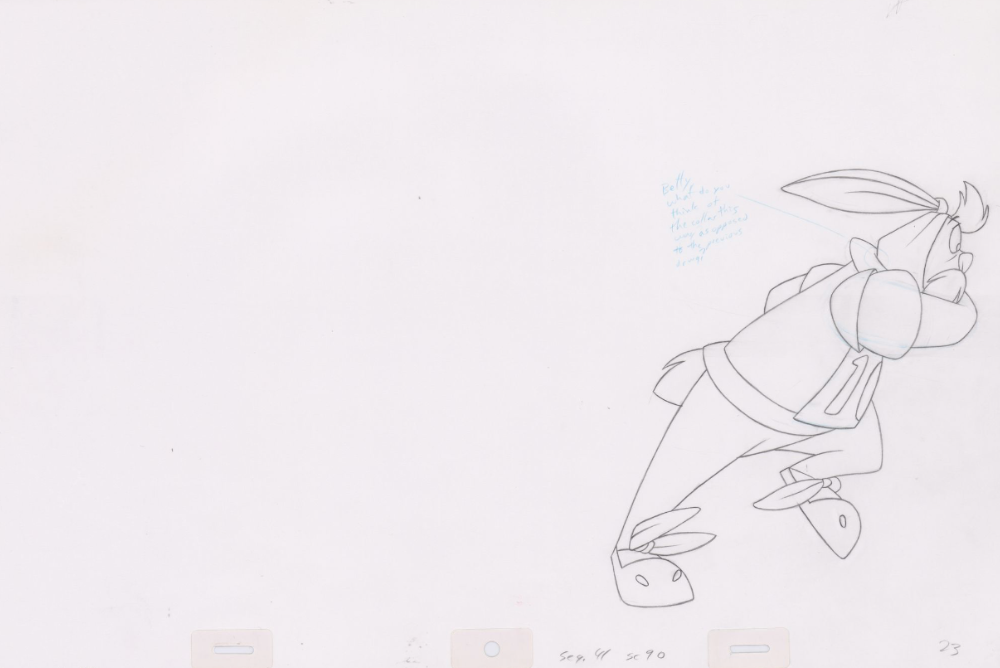 Pencil Art White Rabbit (Sequence 4-90)