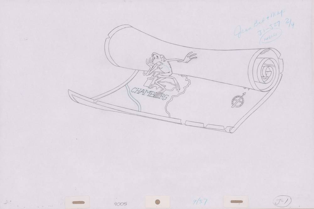 Pencil Art JeanBob and Map (Sequence 9-57)