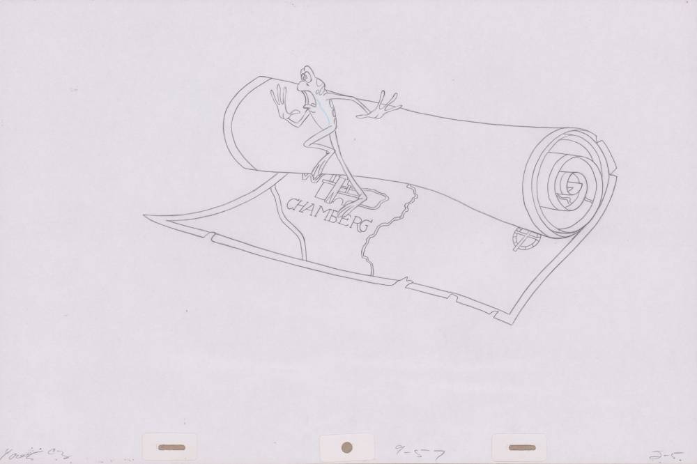 Pencil Art JeanBob and Map (Sequence 9-57)