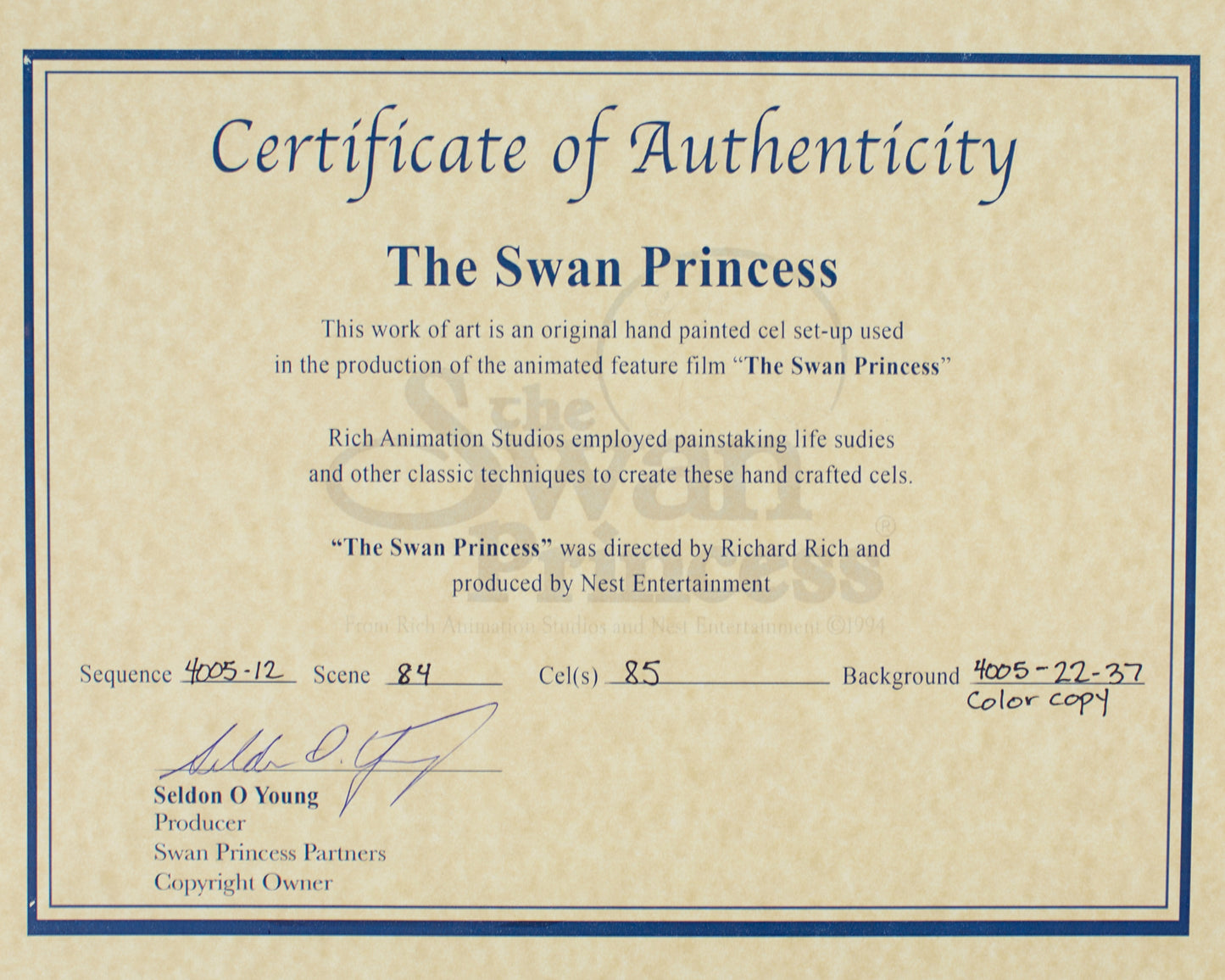 Art Cel Swan (Sequence 9-14)