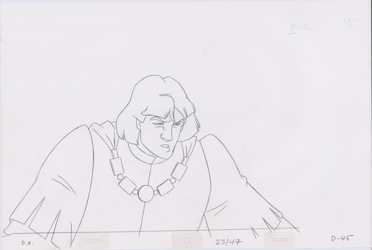 Swan Princess Hand-Drawn Pencil Art Cel