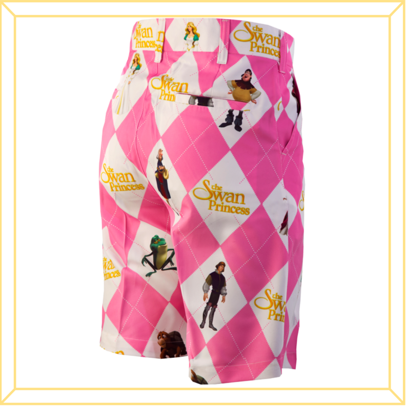 Men's Pink Argyle Shorts