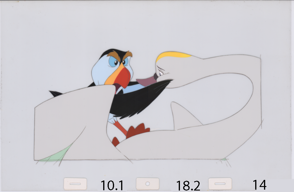 Art Cel Swan and Puffin (Sequence 10.1-18.2)