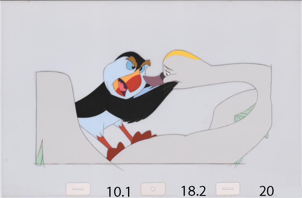 Art Cel Swan and Puffin (Sequence 10.1-18.2)