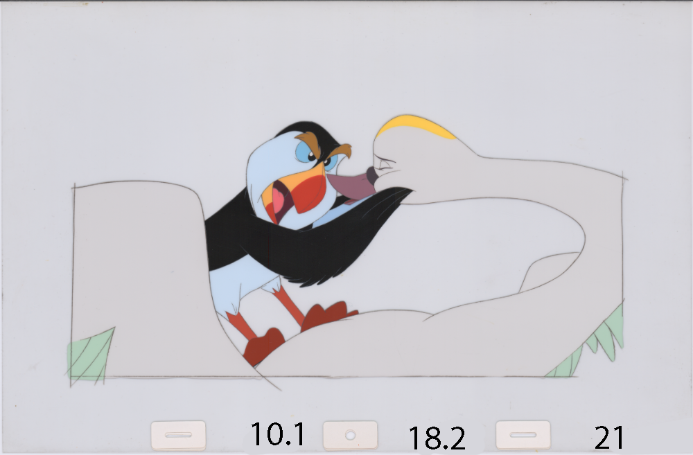 Art Cel Swan and Puffin (Sequence 10.1-18.2)