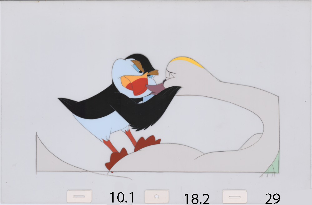 Art Cel Swan and Puffin (Sequence 10.1-18.2)