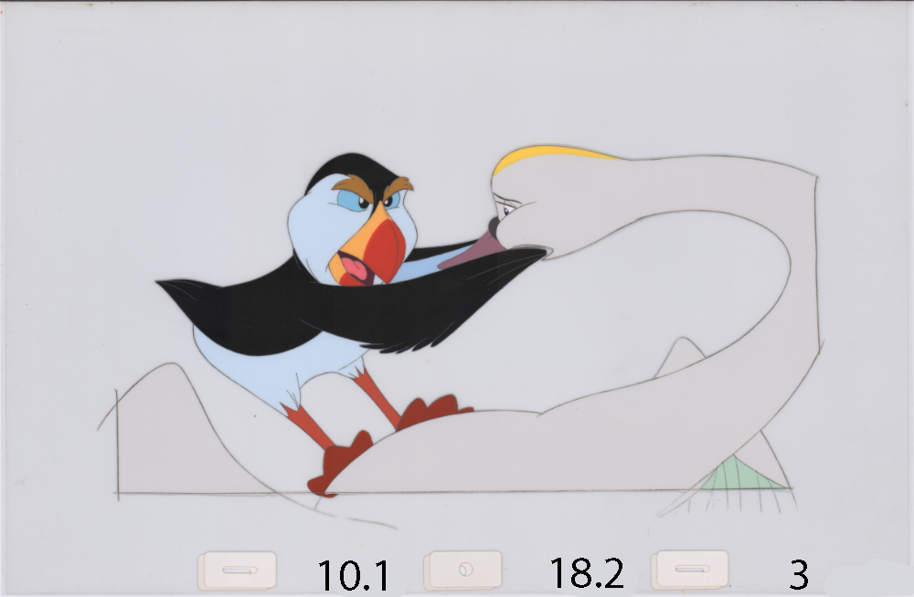 Art Cel Swan and Puffin (Sequence 10.1-18.2)