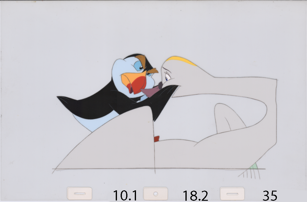 Art Cel Swan and Puffin (Sequence 10.1-18.2)