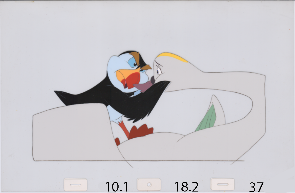 Art Cel Swan and Puffin (Sequence 10.1-18.2)