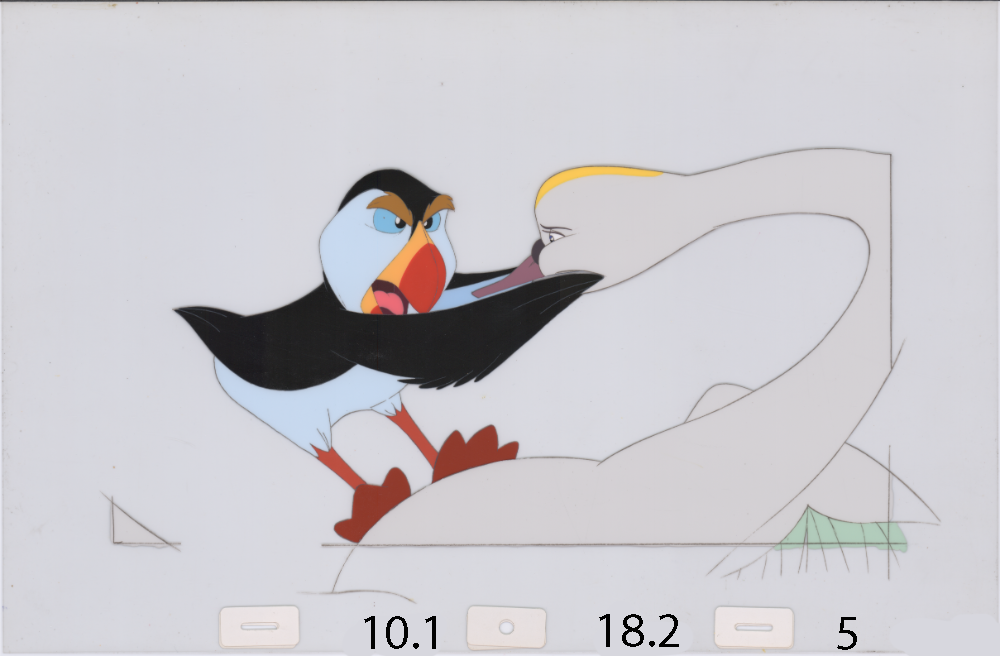 Art Cel Swan and Puffin (Sequence 10.1-18.2)