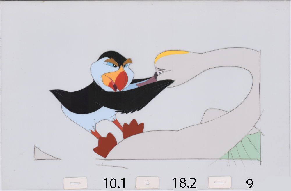 Art Cel Swan and Puffin (Sequence 10.1-18.2)