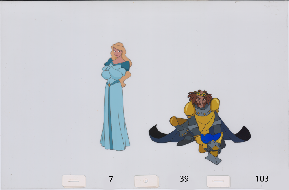 Art cel Odette and Rothbart (Sequence 7-36 & 7-39)