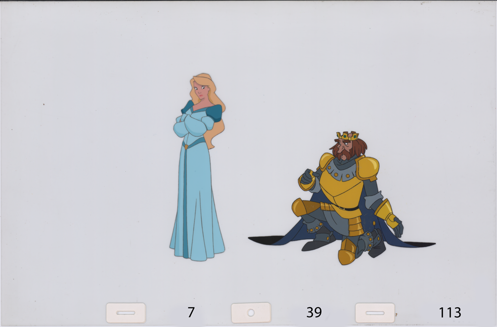 Art cel Odette and Rothbart (Sequence 7-36 & 7-39)