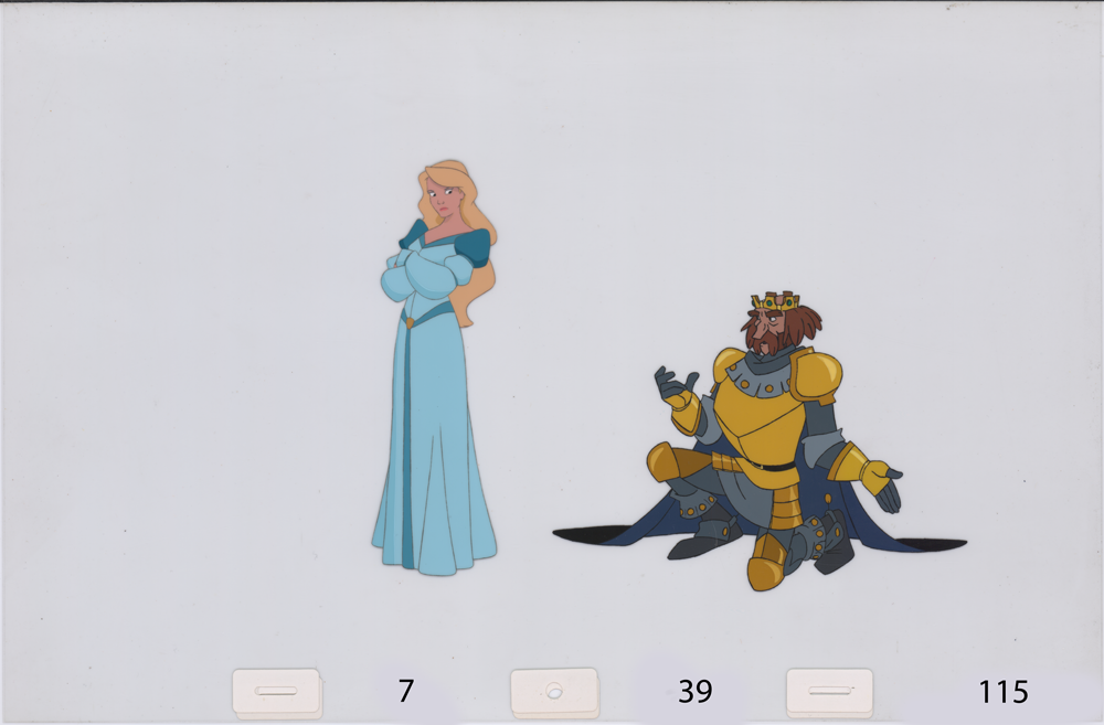 Art cel Odette and Rothbart (Sequence 7-36 & 7-39)