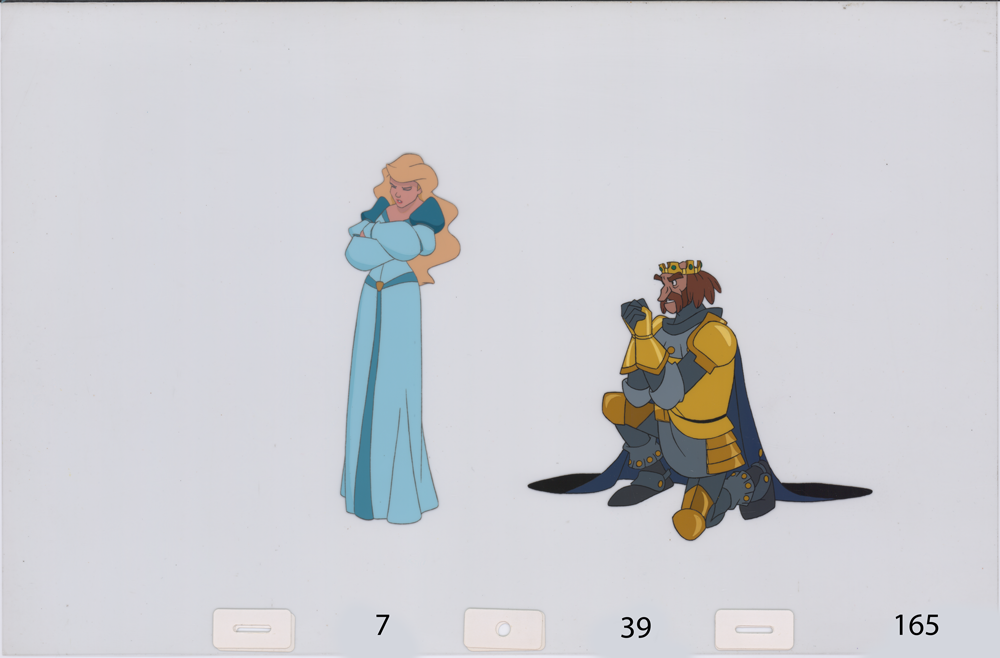 Art cel Odette and Rothbart (Sequence 7-36 & 7-39)