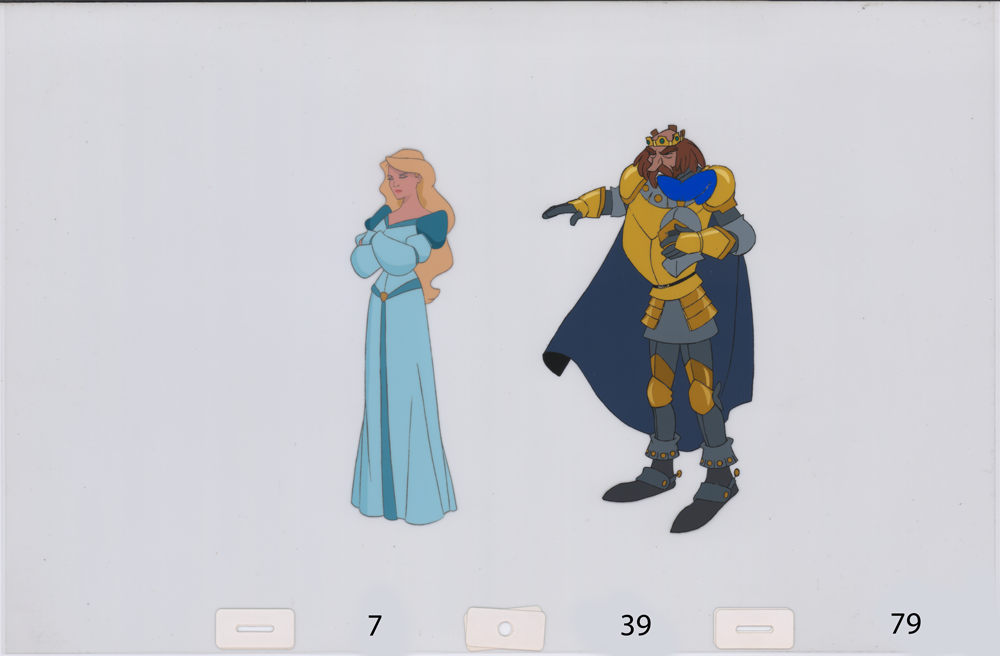 Art cel Odette and Rothbart (Sequence 7-36 & 7-39)