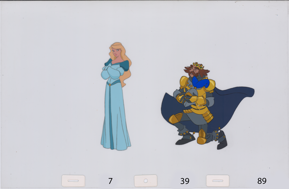 Art cel Odette and Rothbart (Sequence 7-36 & 7-39)