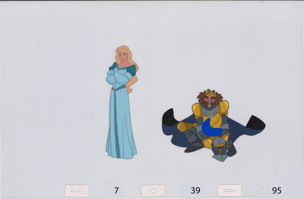 Art cel Odette and Rothbart (Sequence 7-36 & 7-39)