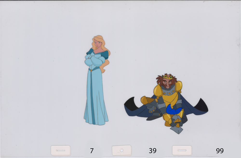 Art cel Odette and Rothbart (Sequence 7-36 & 7-39)