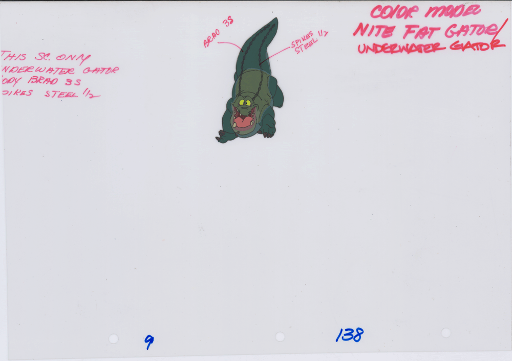 Gators Production Model Art Cel