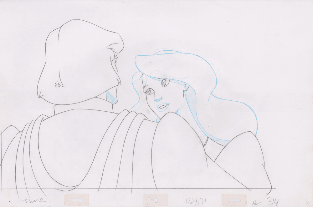 Pencil Art Derek & Odette Kiss (Sequence 2-131)