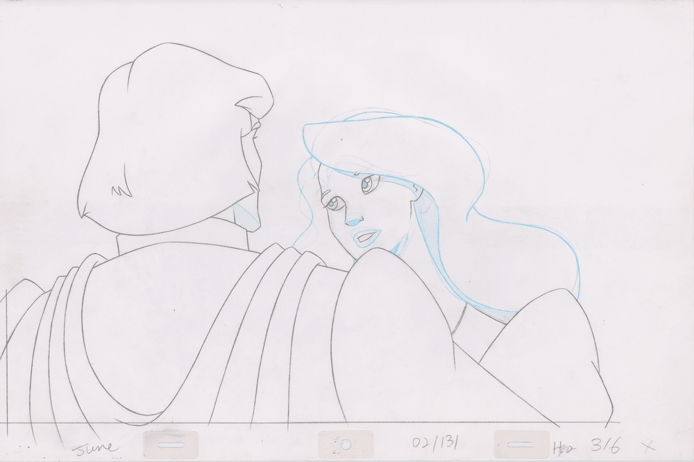 Pencil Art Derek & Odette Kiss (Sequence 2-131)