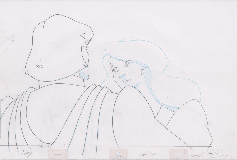 Pencil Art Derek & Odette Kiss (Sequence 2-131)