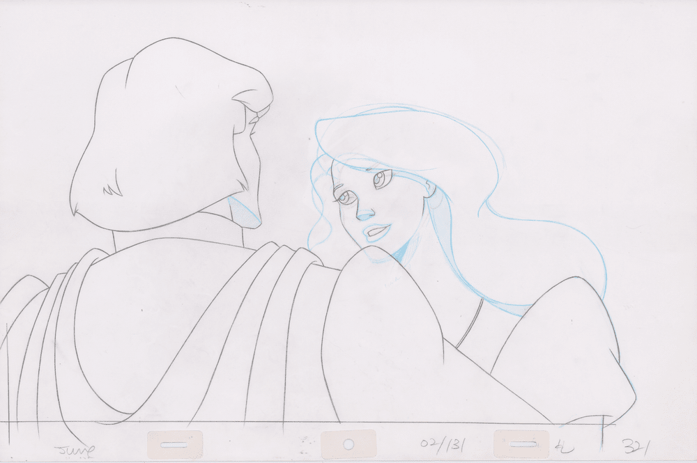 Pencil Art Derek & Odette Kiss (Sequence 2-131)