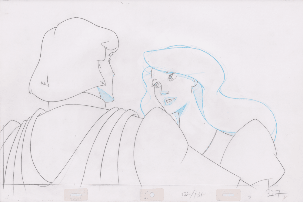 Pencil Art Derek & Odette Kiss (Sequence 2-131)