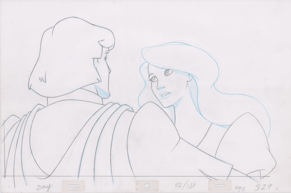 Pencil Art Derek & Odette Kiss (Sequence 2-131)