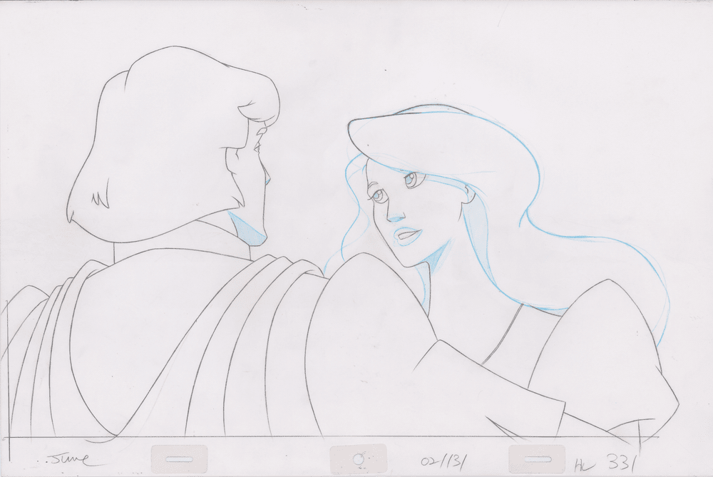 Pencil Art Derek & Odette Kiss (Sequence 2-131)