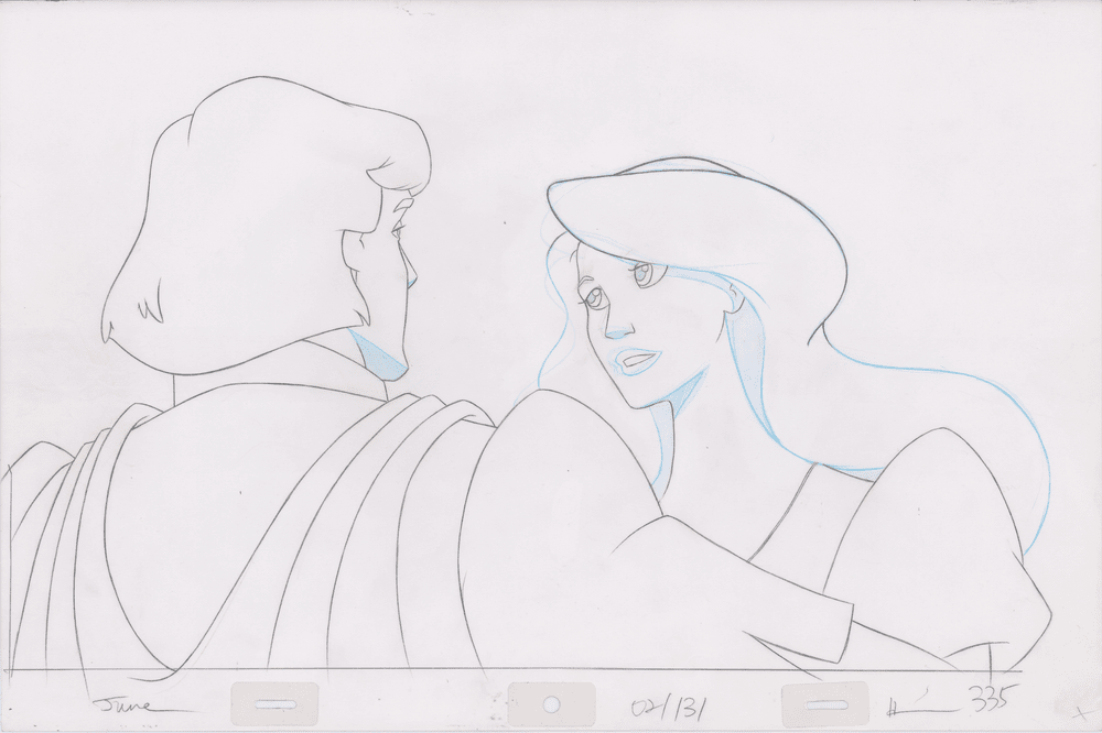 Pencil Art Derek & Odette Kiss (Sequence 2-131)