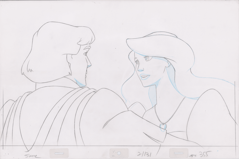 Pencil Art Derek & Odette Kiss (Sequence 2-131)