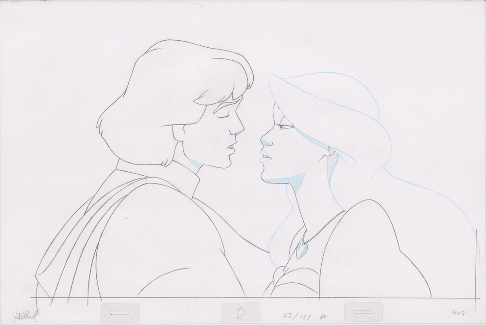 Pencil Art Derek & Odette Kiss (Sequence 2-131)