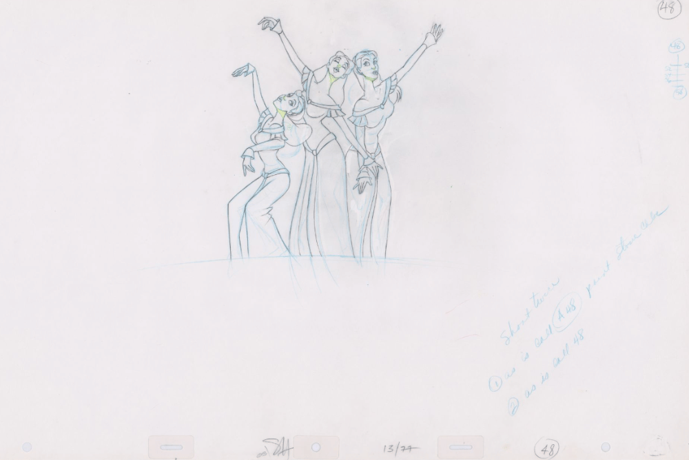 Pencil Art Backup Singers (Sequence 13-77)