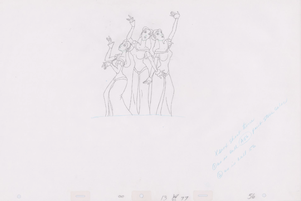 Pencil Art Backup Singers (Sequence 13-77)