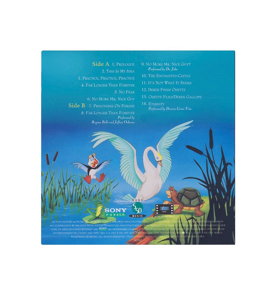 The Swan Princess Soundtrack Vinyl Record (PRE-ORDER)