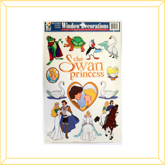 Vintage Swan Princess Window Decals
