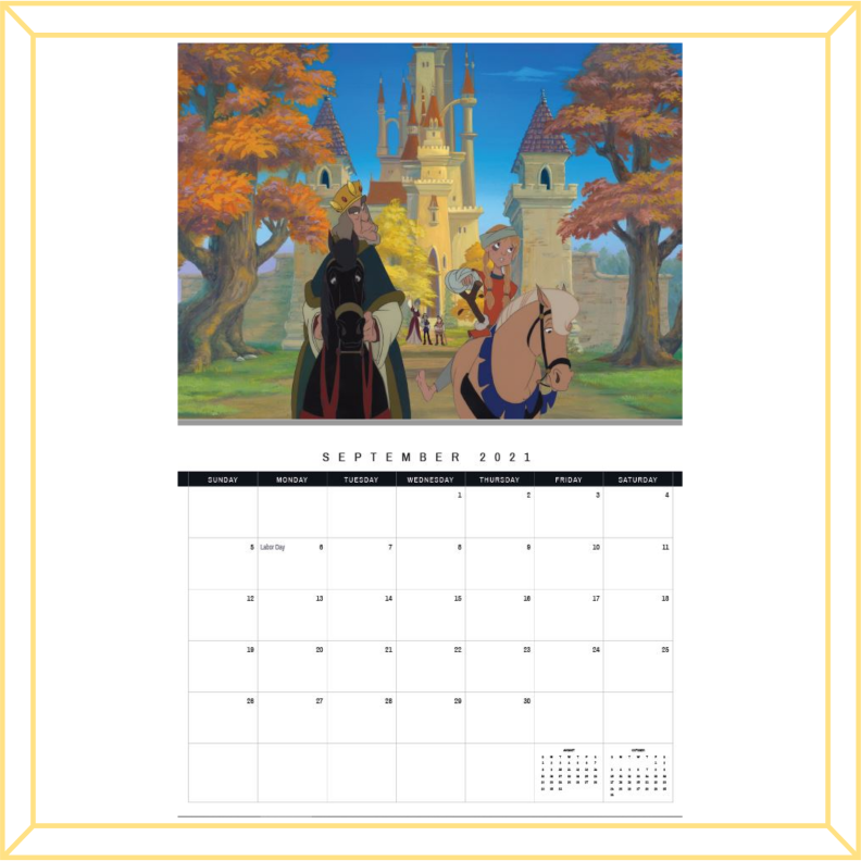 2021 Swan Princess Calendar