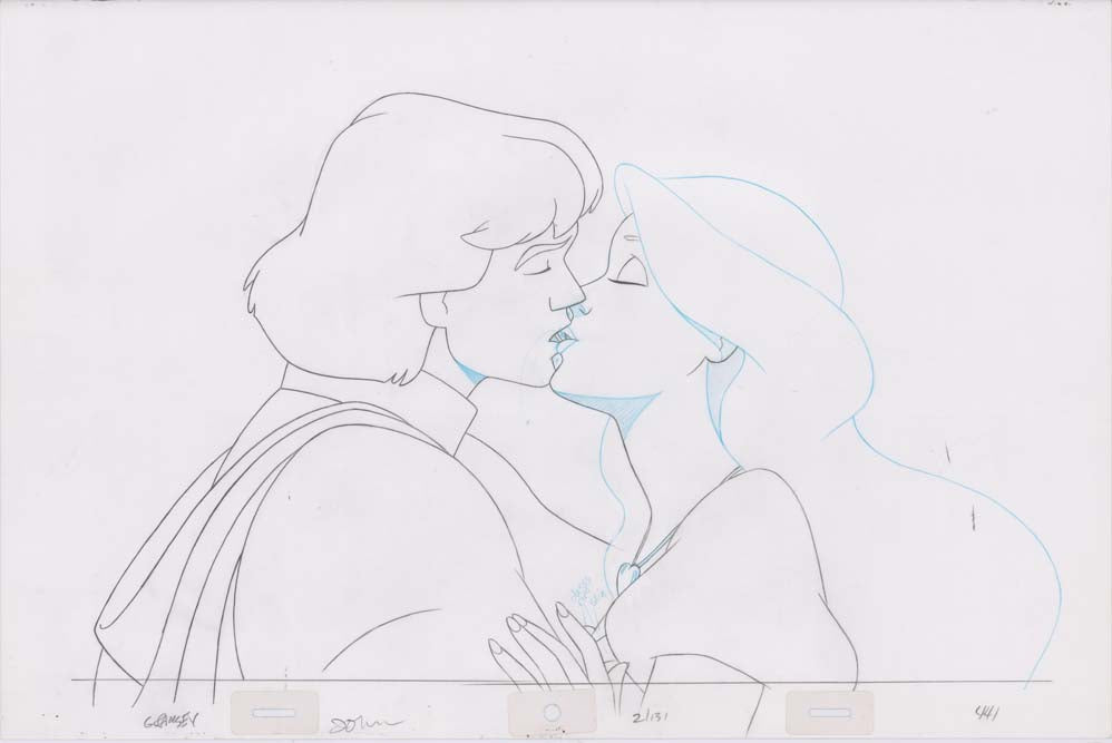 Pencil Art Derek & Odette Kiss (Sequence 2-131)