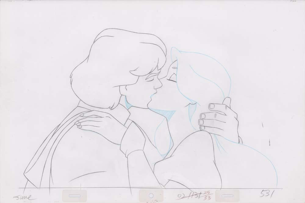 Pencil Art Derek & Odette Kiss (Sequence 2-131)