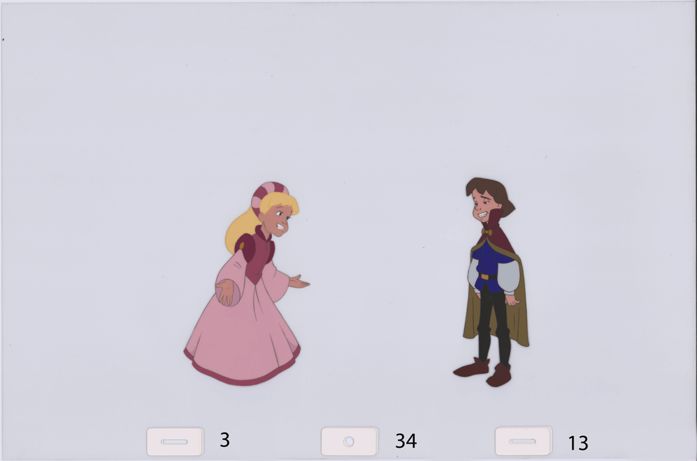 Swan Princess Celluloid Original Hand-Painted Animated Art Cel