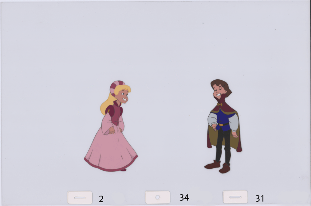 Swan Princess Celluloid Original Hand-Painted Animated Art Cel