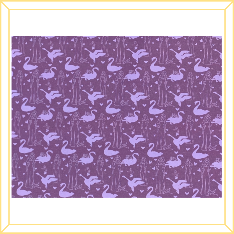 Swan Princess Print Fabric